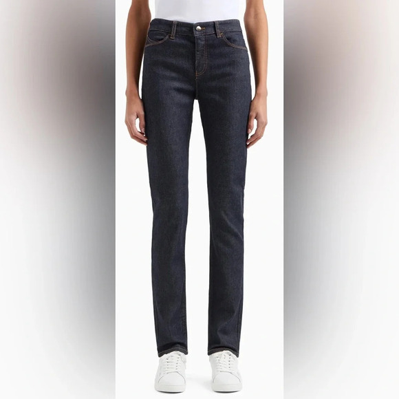 Armani high rise skinny denim jeans Sz 27 - Picture 1 of 13
